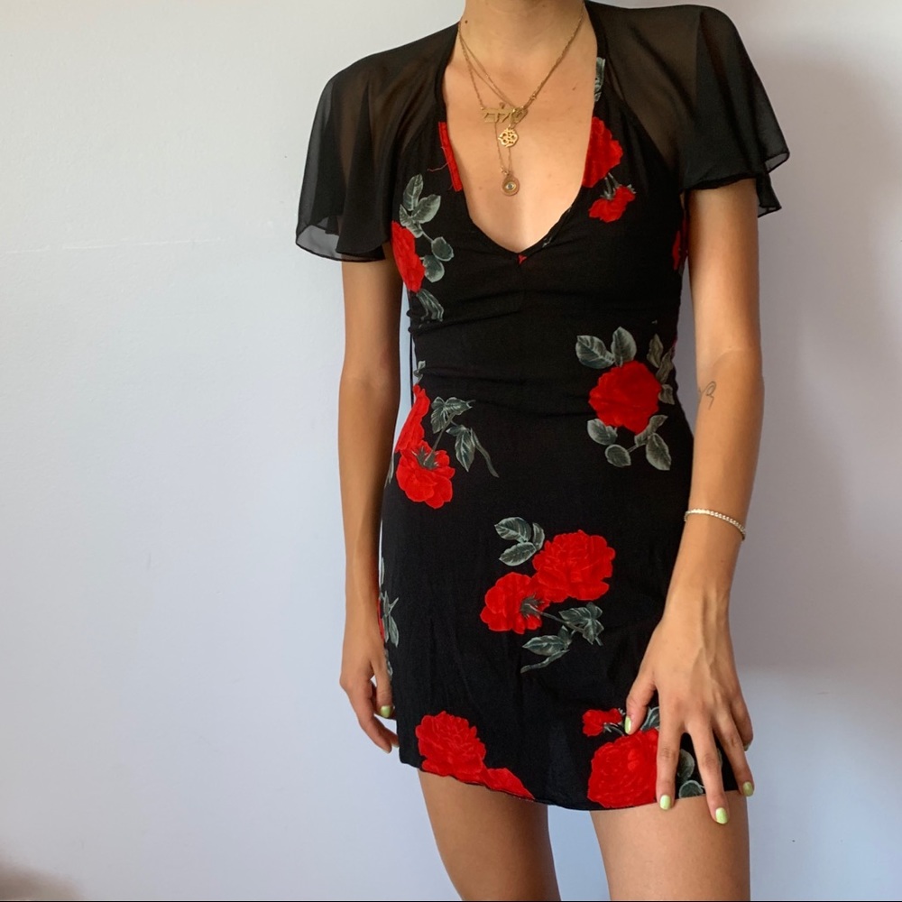 RECLAIMED VINTAGE ROSE DRESS